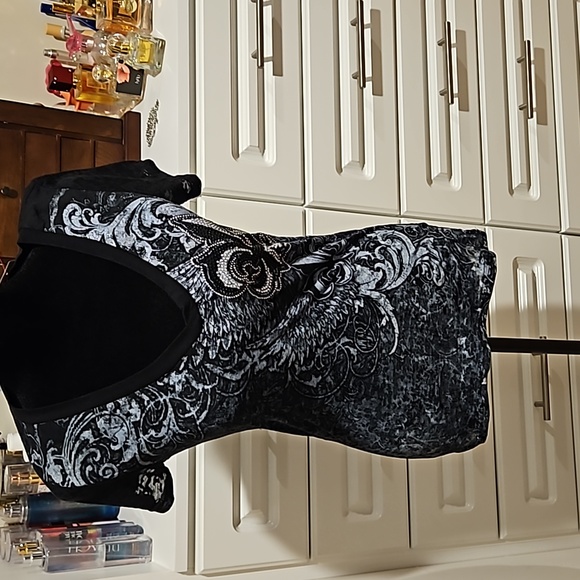 Zona Libre black studed top - Picture 6 of 7